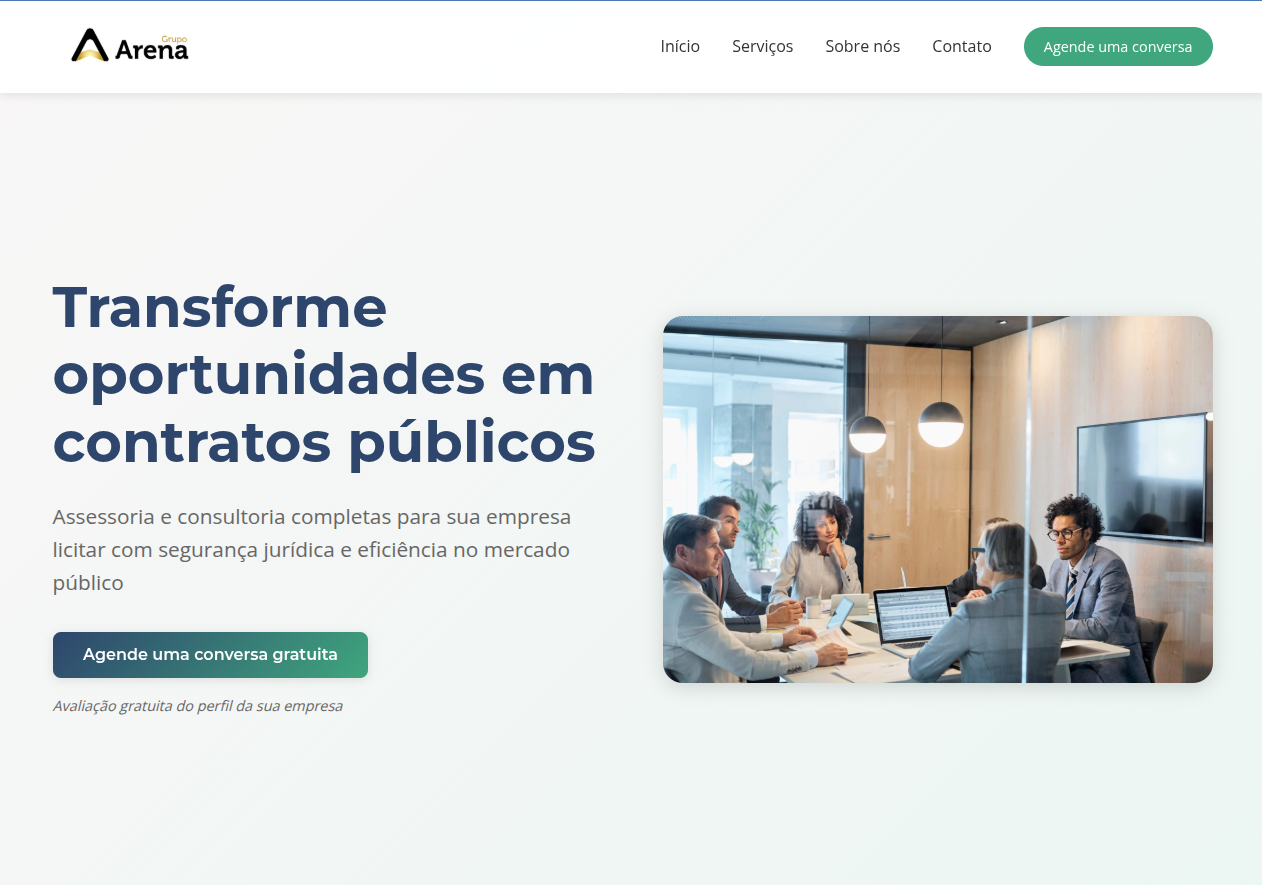 Web Design corporativo - Site moderno para empresa de tecnologia